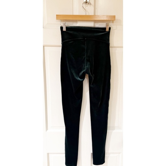 Spanx Velvet Leggings Malachite Emerald Green High Waisted SP - Picture 7 of 11